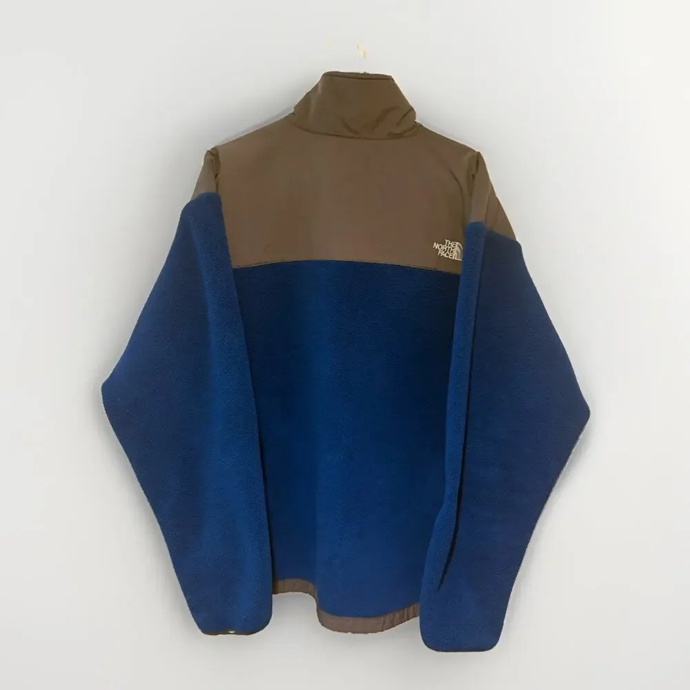 The North Face Denali Fleece Jacket Mens XL Blue Grey Polartec Full Zip Vented